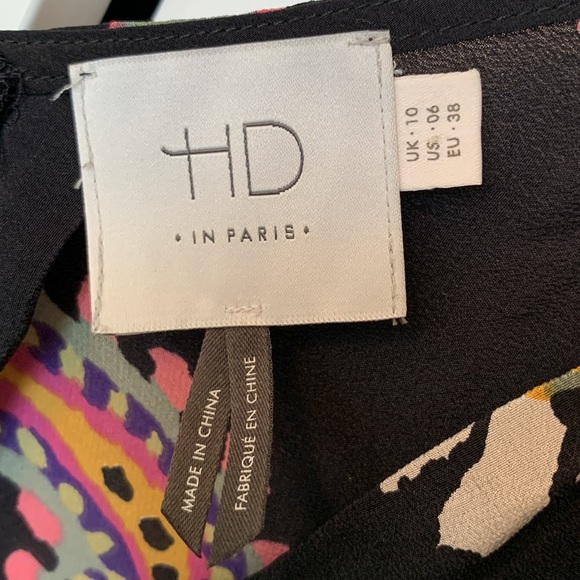 Anthropologie Black Abstract Floral Camisole - Picture 6 of 8